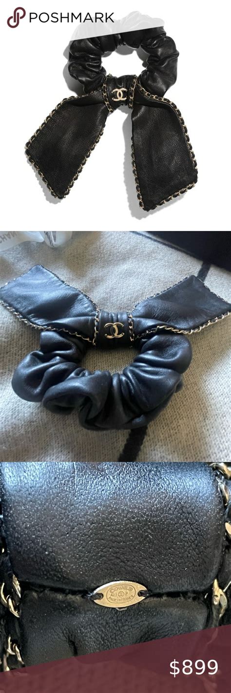 chanel scrunchie bow